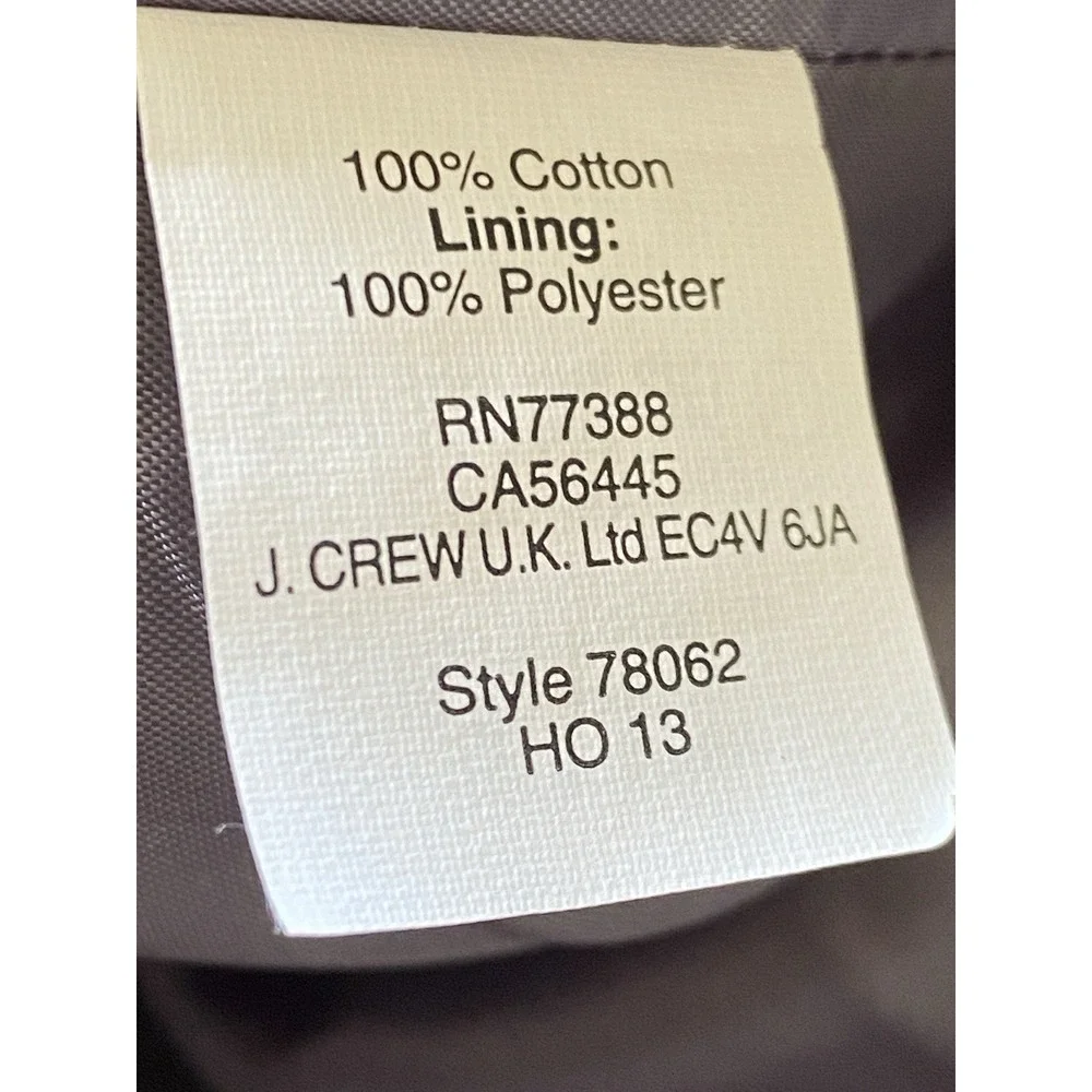 J.Crew Raquel Dress Cotton Cady In Graphite Sz 6 Gray Bridesmaid Party $235 - Picture 6 of 6